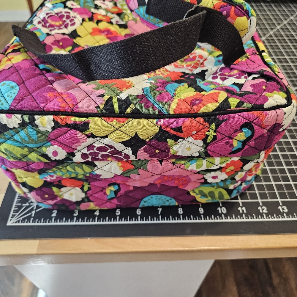 Multicolored Floral Lrg Vera Bradley Double Zip Backpack In Va Va Bloom Pattern - Picture 9 of 12